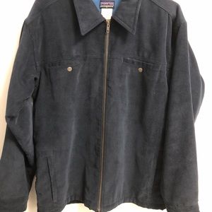 Mens Patagonia Navy fleece lined corduroy jacket